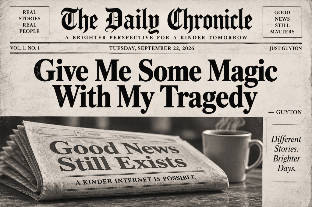 Give Me Some Magic With My Tragedy