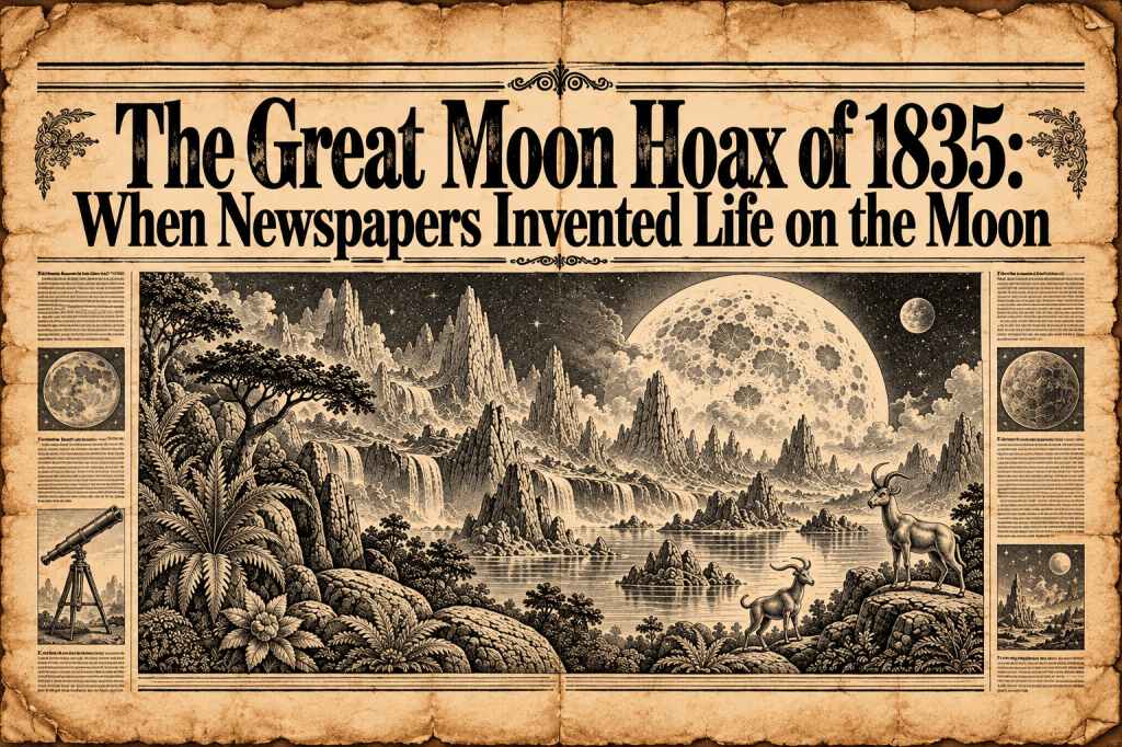 The Great Moon Hoax of 1835: When Newspapers Invented Life on the&nbsp;Moon